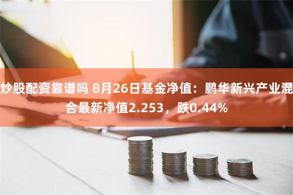 炒股配资靠谱吗 8月26日基金净值：鹏华新兴产业混合最新净值2.253，跌0.44%