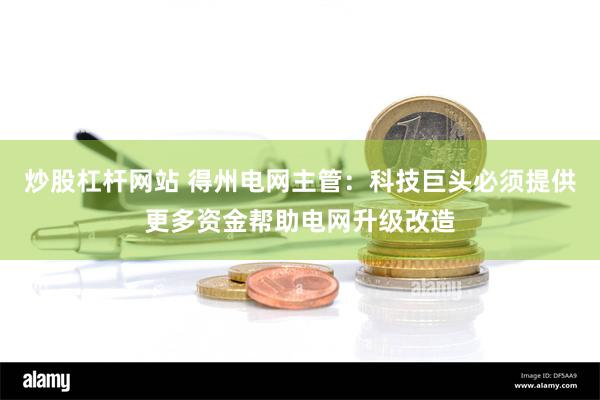 炒股杠杆网站 得州电网主管：科技巨头必须提供更多资金帮助电网